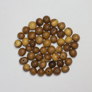 Ploomipuu puidust helmed/pärlid 100tk, 10-12mm