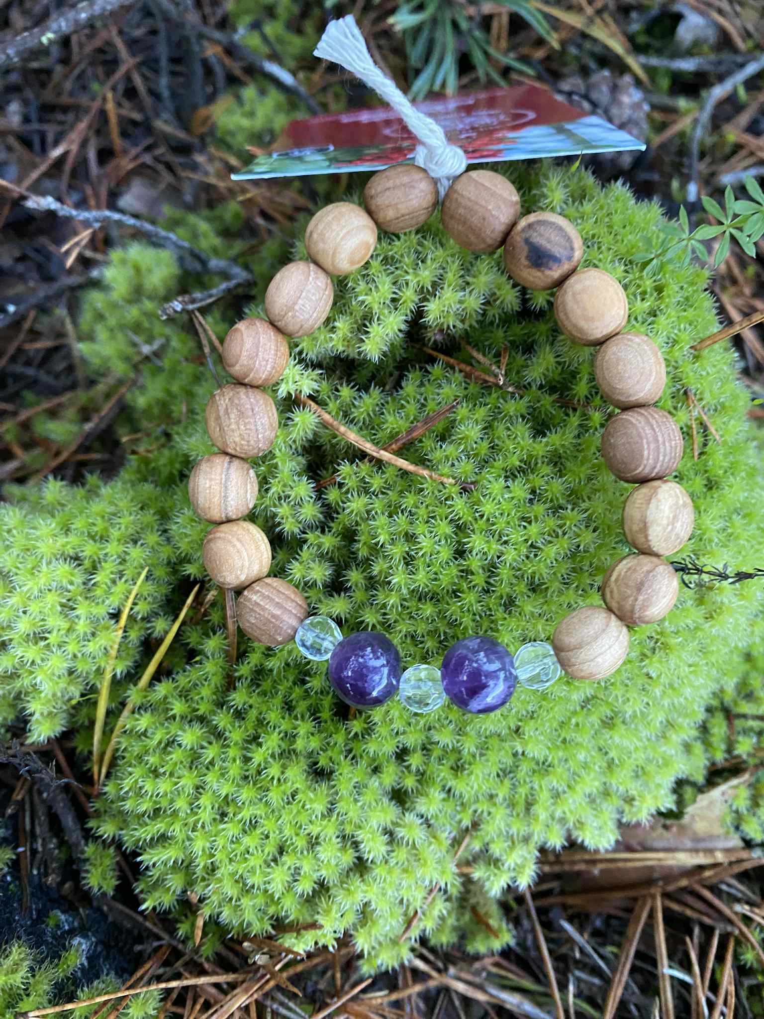 Pihlaka käevõru ametüst ja mäekristall - Image 2